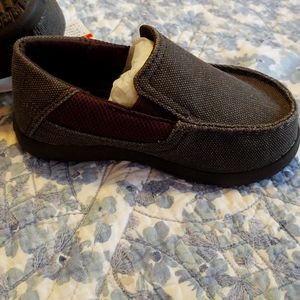 Crocs canvas slip ons